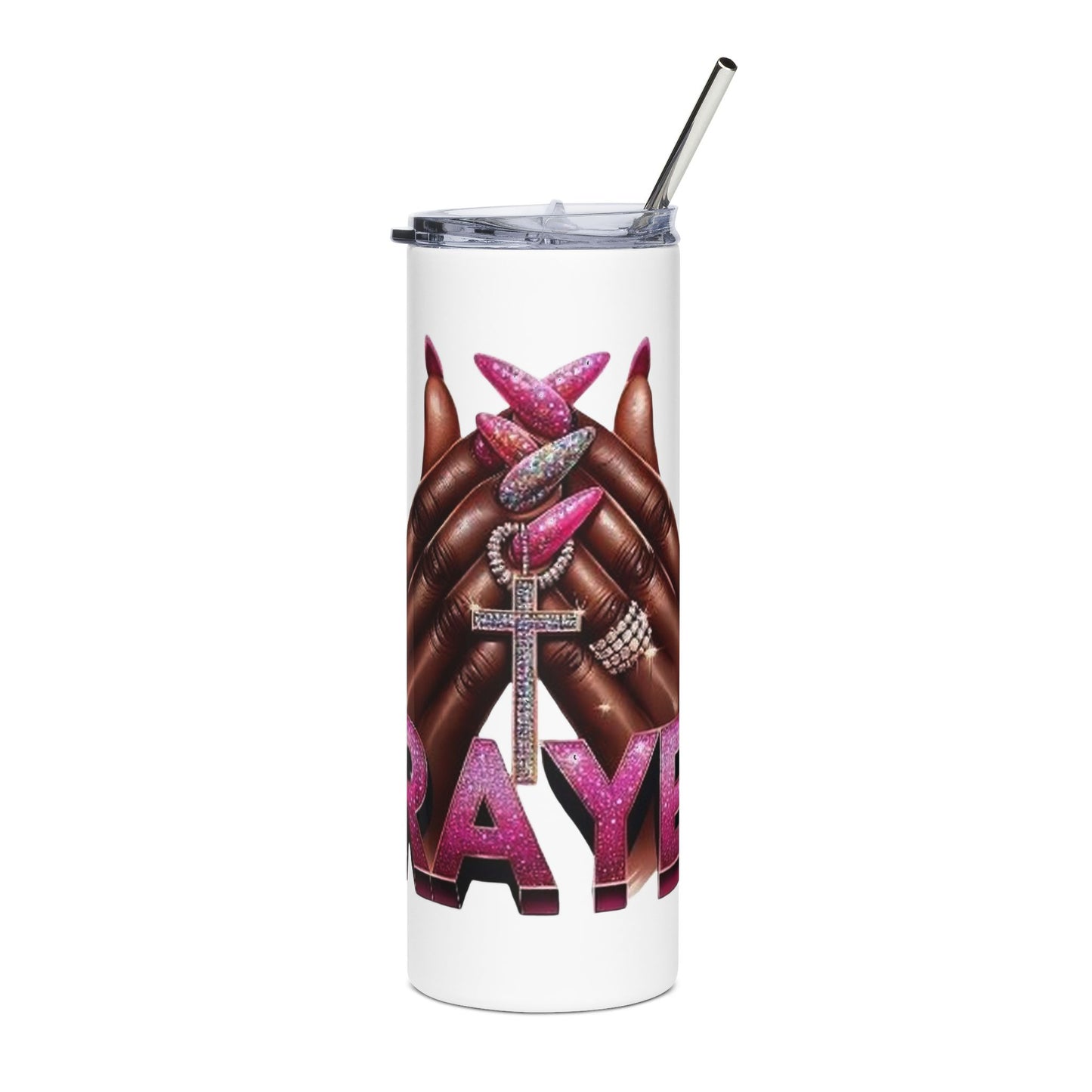 Prayers Hands Stainless Steel Tumbler, 20oz