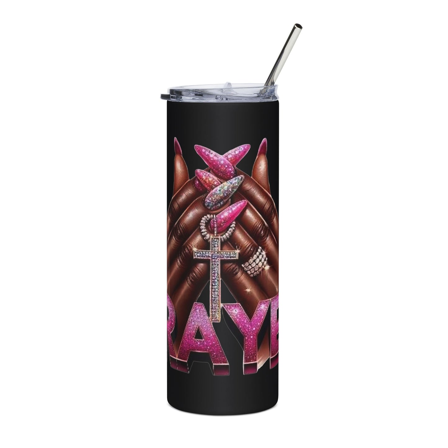 Prayers Hands Stainless Steel Tumbler, 20oz