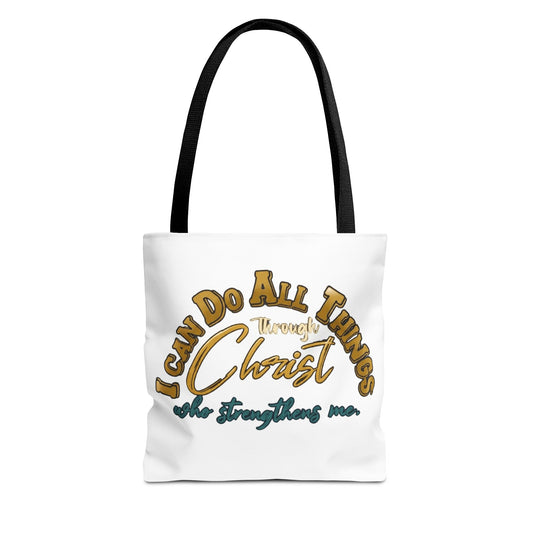 Tote Bag I can do all things through Christ that strengthen me