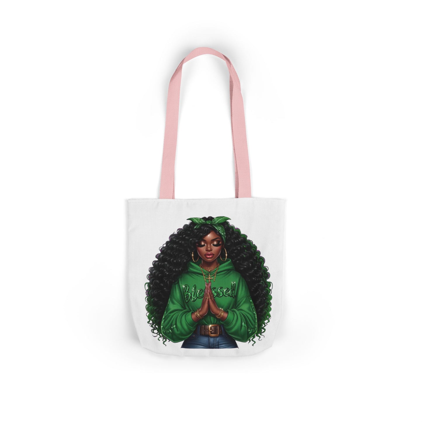 Canvas Tote Bag, 5-Color Straps