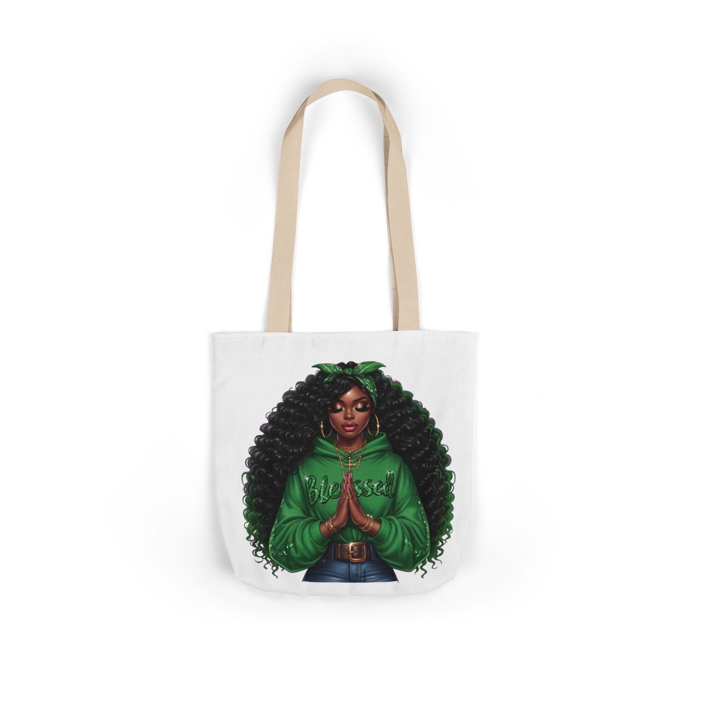 Canvas Tote Bag, 5-Color Straps