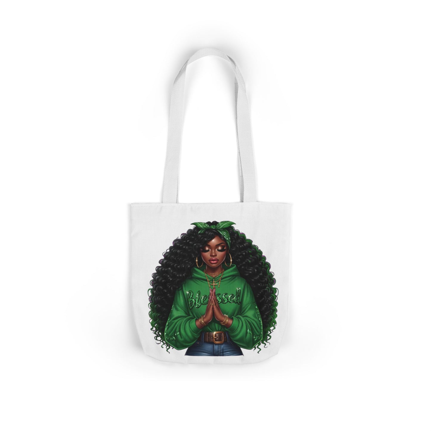 Canvas Tote Bag, 5-Color Straps